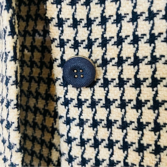 Sag Harbor Dress woman’s suit  blazer size 14 yellow black houndstooth dressy - Picture 3 of 10